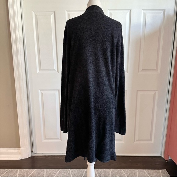 Barefoot Dreams Bamboo ChicLite Black Tunic Length Cardigan - Picture 5 of 8